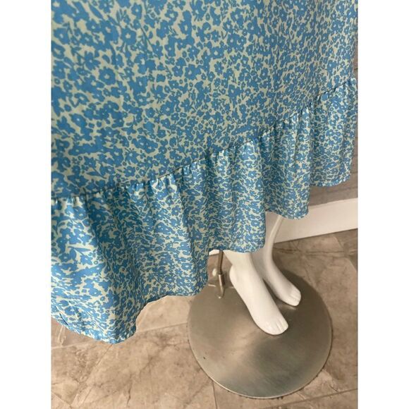 Sienna Sky Floral Smock Waist Ruffle Hem Midi Dress Size M - Picture 7 of 11